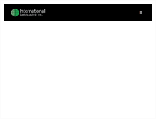 Tablet Screenshot of internationallandscaping.com